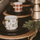 Holiday Greenery 14 oz Gold Handle Coffee Mug by Sweet Water Decor