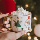 Nutcracker 14 oz Gold Handle Coffee Mug by Sweet Water Decor