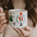 Nutcracker 14 oz Gold Handle Coffee Mug by Sweet Water Decor