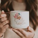 Vintage Santa 14 oz Gold Handle Coffee Mug by Sweet Water Decor