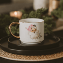 Vintage Santa 14 oz Gold Handle Coffee Mug by Sweet Water Decor
