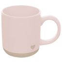 Pink Heart 14 oz Stoneware Coffee Mug by Sweet Water Decor