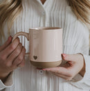 Pink Heart 14 oz Stoneware Coffee Mug by Sweet Water Decor