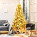 6/7.5 Feet Artificial Tinsel Christmas Tree Hinged with Foldable Stand