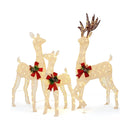 3-Piece Pre-lit Christmas Reindeer Family with 230 Warm White LED Lights by LJGDeals