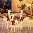 3-Piece Pre-lit Christmas Reindeer Family with 230 Warm White LED Lights by LJGDeals