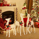 3-Piece Pre-lit Christmas Reindeer Family with 230 Warm White LED Lights by LJGDeals