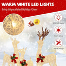 3-Piece Pre-lit Christmas Reindeer Family with 230 Warm White LED Lights by LJGDeals