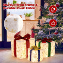 Set of 3 Christmas Lighted Gift Boxes with 48 Bright Warm Lights by LJGDeals