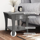 Furniture of America Amity End Table, Gray