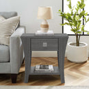 Furniture of America Amity End Table, Gray by ParrotUncle