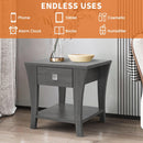 Furniture of America Amity End Table, Gray