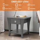 Furniture of America Amity End Table, Gray by ParrotUncle