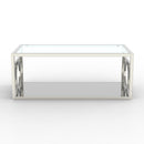 47" Contemporary Coffee Table in Chrome