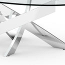 17" H Contemporary Glass Coffee Table in Living Room, Bedroom