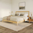 Cama Mid-Century Modern Solid Wood Spindle Bedframe