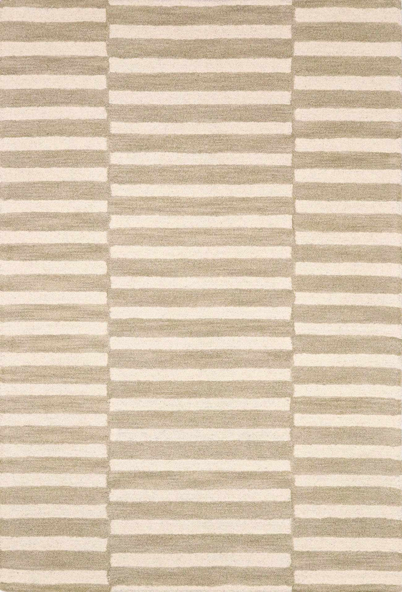 Idaho Broken-Striped Beige Area Rug | Our PNW Home X Livabliss