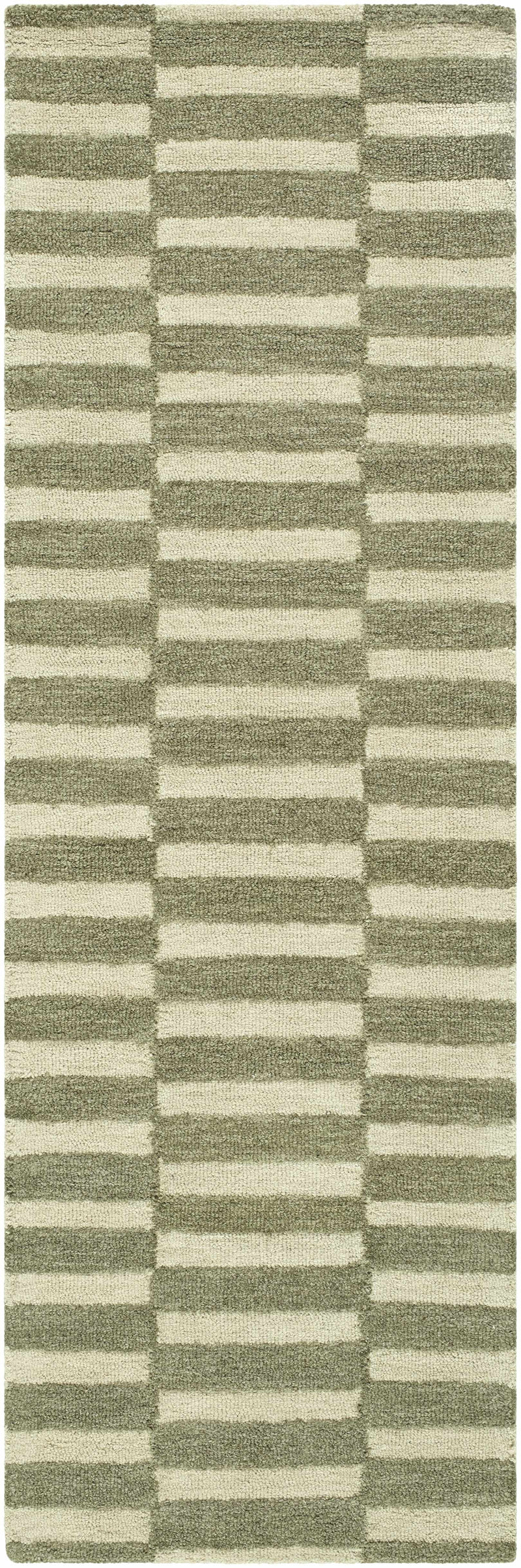 Idaho Broken-Striped Green Area Rug | Our PNW Home X Livabliss