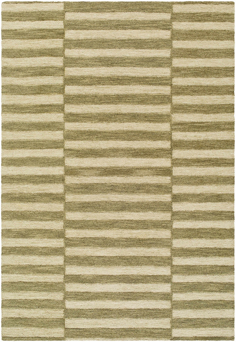 Idaho Broken-Striped Green Area Rug | Our PNW Home X Livabliss