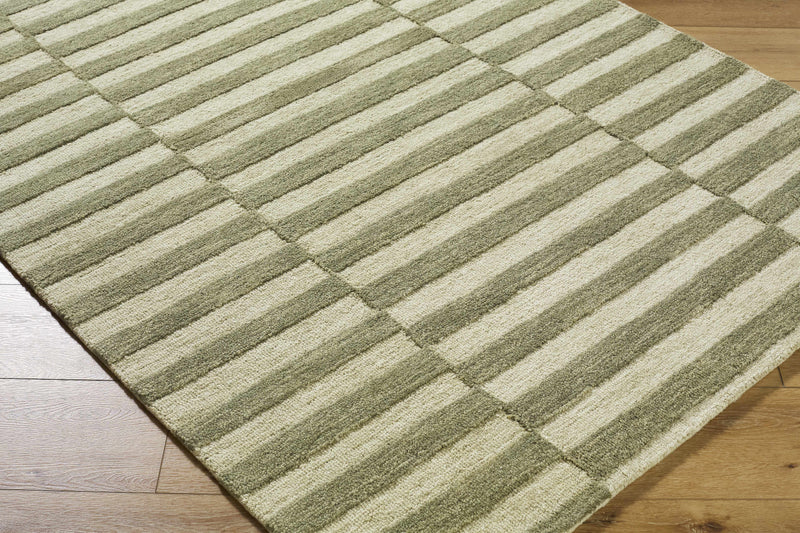 Idaho Broken-Striped Green Area Rug | Our PNW Home X Livabliss