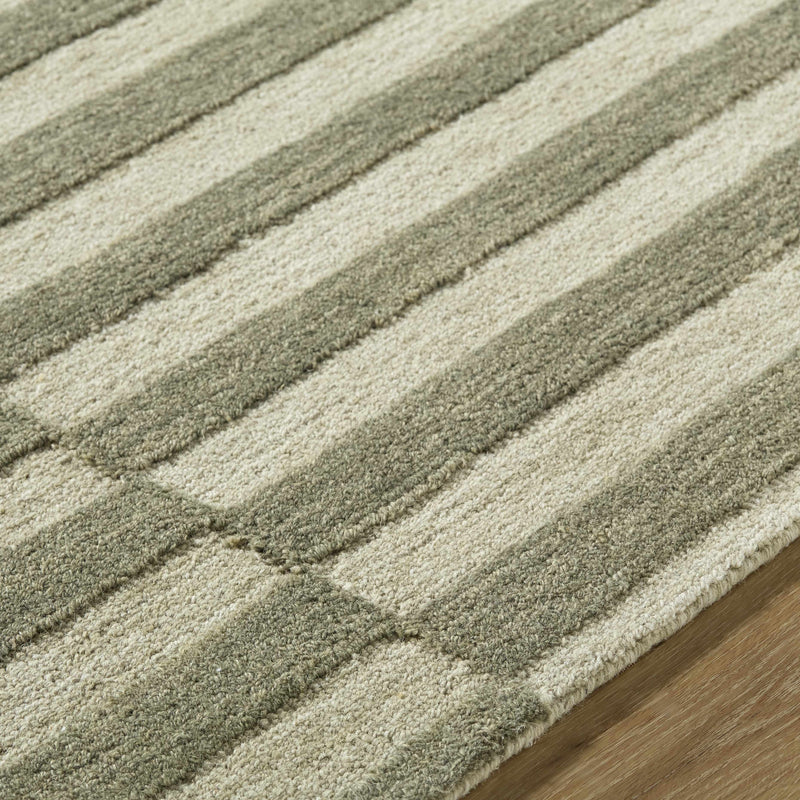 Idaho Broken-Striped Green Area Rug | Our PNW Home X Livabliss