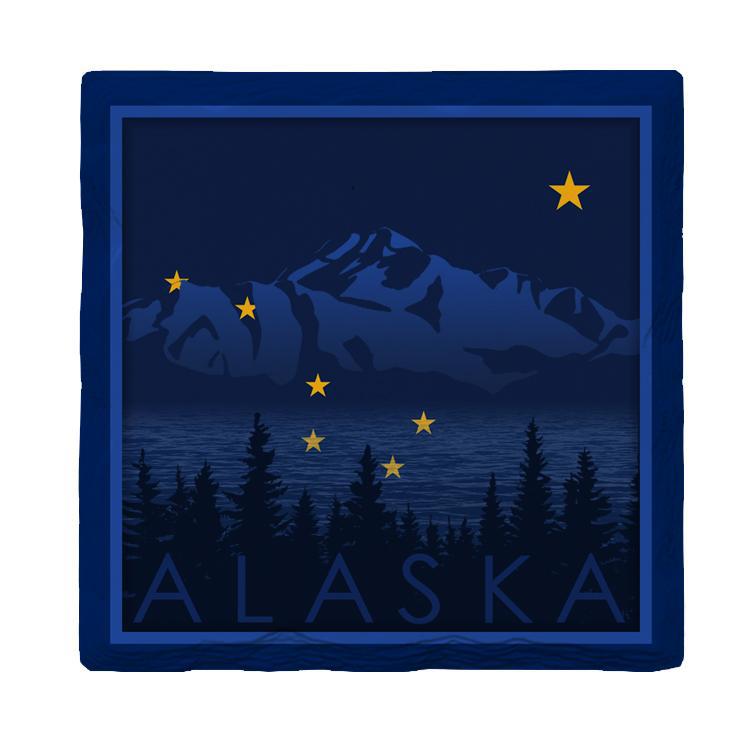 Alaska State Flag | Drink Coaster Set