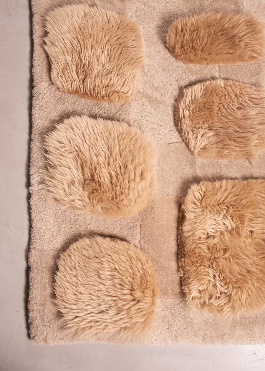 COBBLESTONE – Custom Sheepskin & Shearling Rug, photo 10 of 10