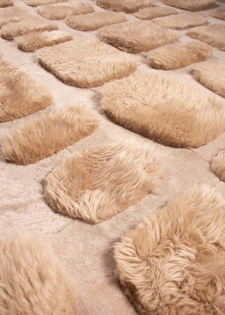 COBBLESTONE – Custom Sheepskin & Shearling Rug, photo 8 of 10