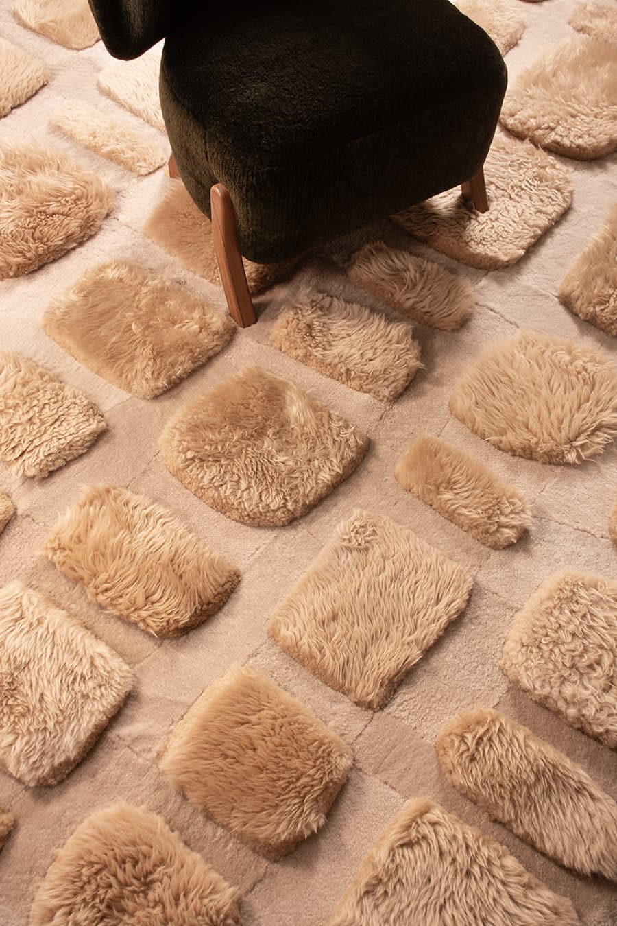 COBBLESTONE – Custom Sheepskin & Shearling Rug, photo 5 of 10