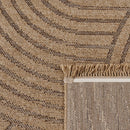 In- & Outdoor Rug Cologne with Modern Lines & Circles in Beige