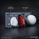 LUDICROUS SPEED "THE BALL" BUTTON PANEL by Concord Aerospace