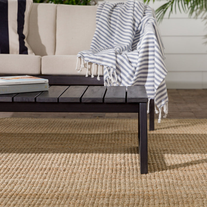 Cologne Modern Solid Wood Outdoor Slat-Top Coffee Table