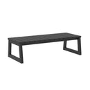 Cologne Modern Solid Wood Outdoor Slat-Top Coffee Table