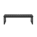 Cologne Modern Solid Wood Outdoor Slat-Top Coffee Table