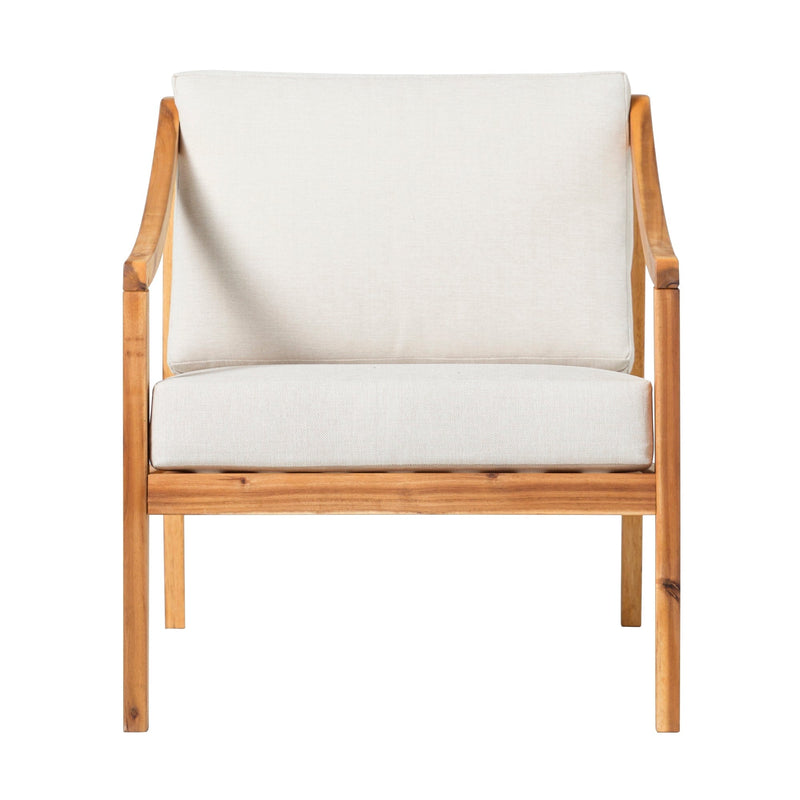 Cologne Modern Solid Wood Outdoor Lounge Chair