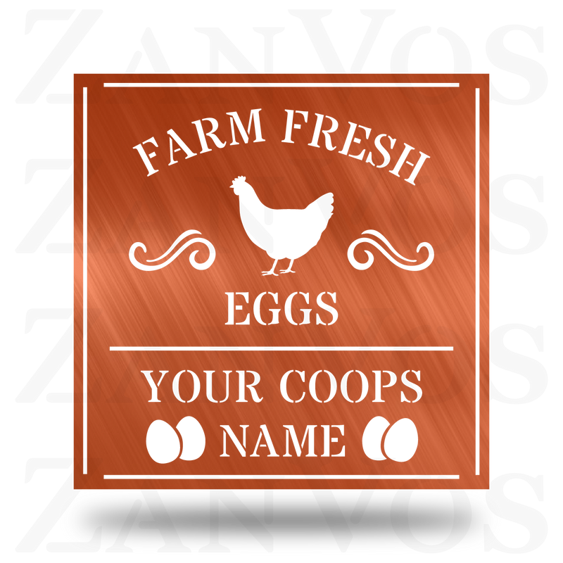Farm Fresh Eggs Monogram