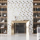 White Gold 10x11 Matte Triangle Porcelain Mosaic Tile (11 pack, 8.58 sq ft/case)