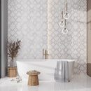 Bright White Gold 24x48 Polished Porcelain Large Format Tile (2 pack, 15.5 sq ft/case)