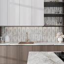 Cream beige Crisp White 24x48 Polished Porcelain Large Format Tile (1 pack, 7.75 sq ft/case)