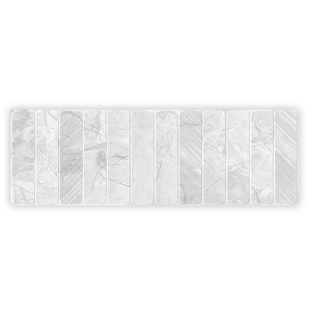 Soft Gray White 16x48 Matte Ceramic Large Format Tile (3 pack, 15.5 sq ft/case), photo 5 of 6