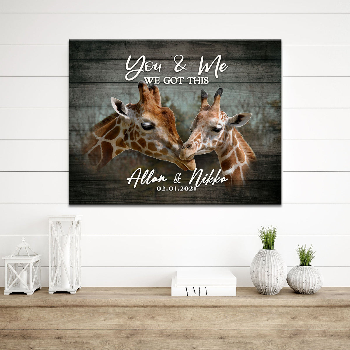 We Got This Couple Giraffe Sign, photo 2 of 7