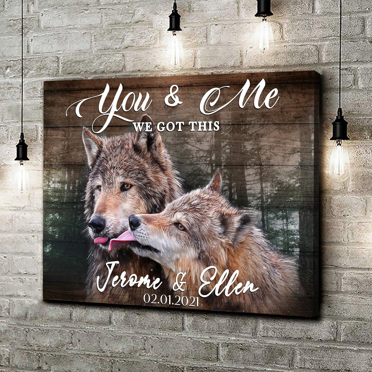 We Got This Couple Wolves Sign, photo 4 of 5