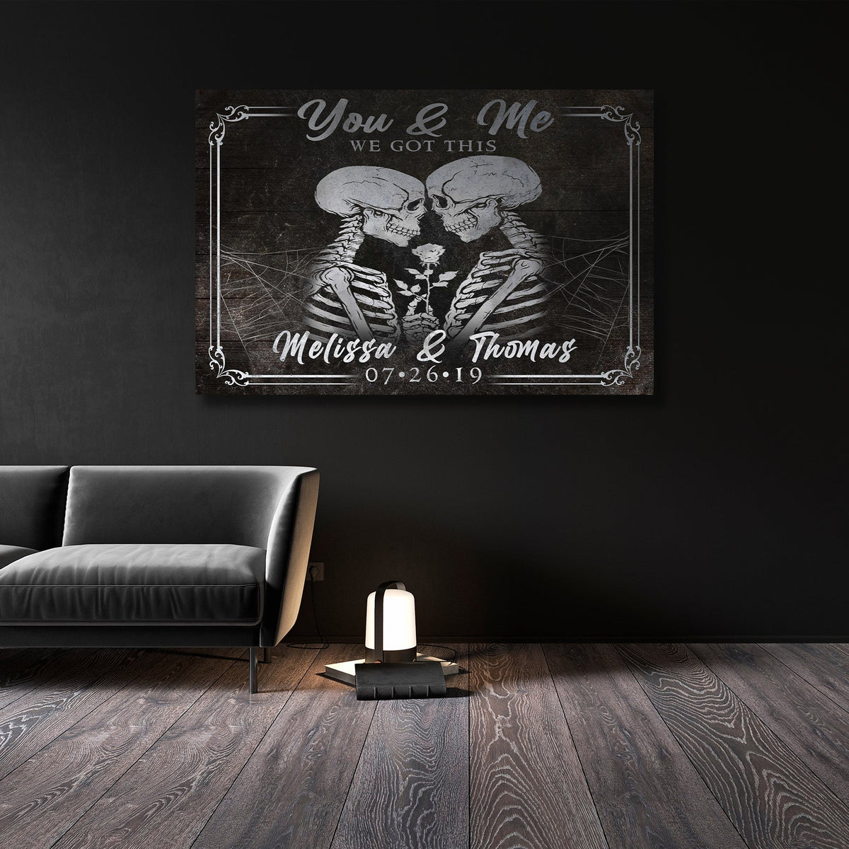 We Got This Skeleton Personalized Sign - Unique Anniversary Gift Idea, photo 2 of 6