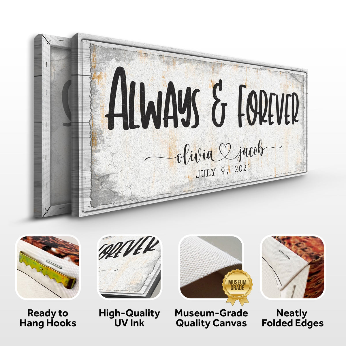 Always And Forever Couple Sign, photo 4 of 6