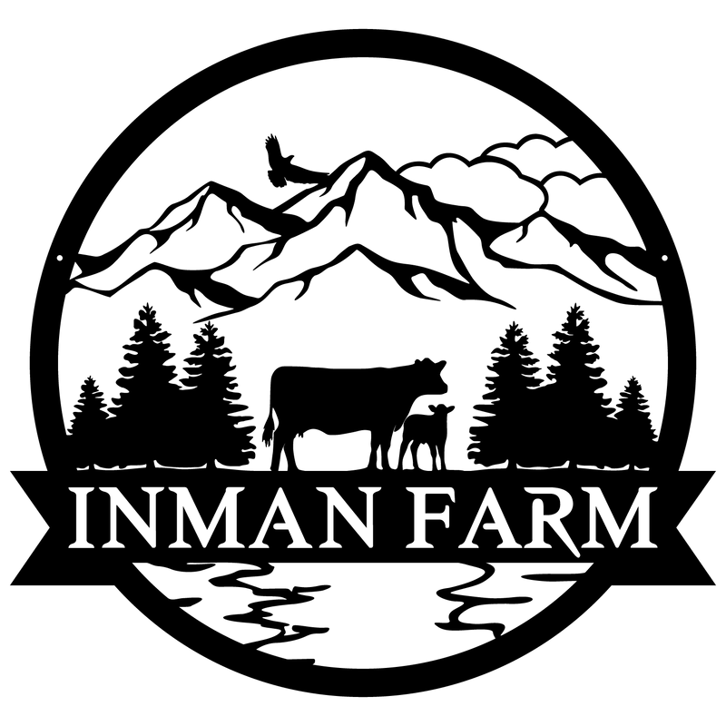 Cow Outdoor Monogram