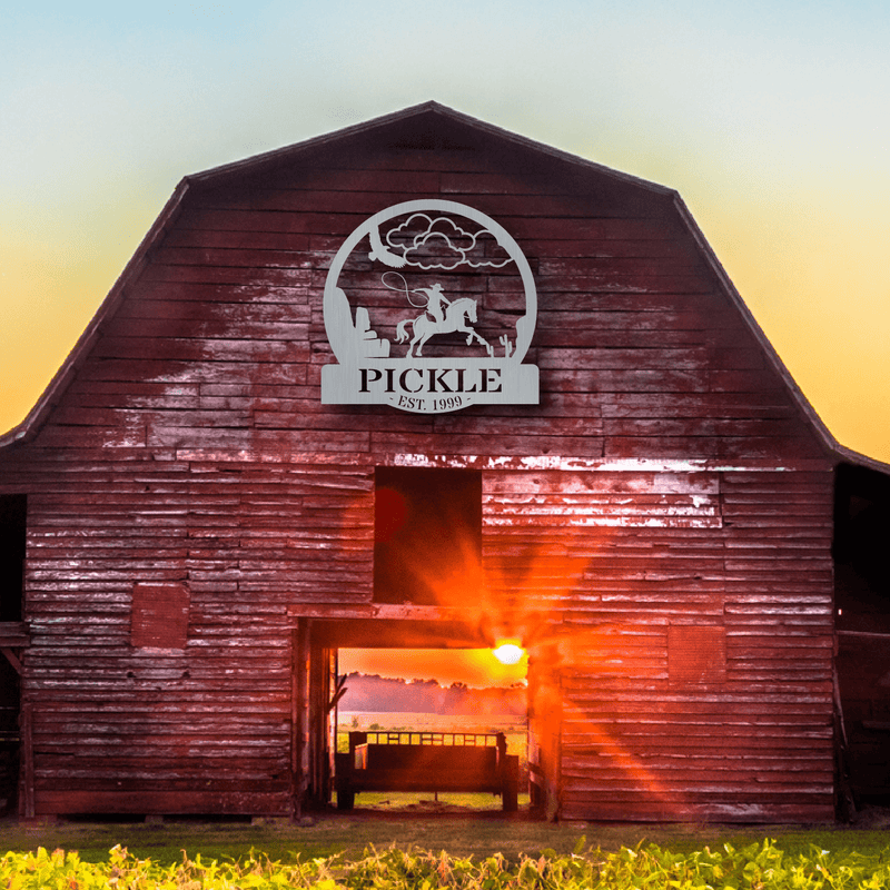 Personalized Cowboy Sign