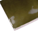 Olive Green 4x4 Glossy Square Ceramic Tile (60 pack, 6.46 sq ft/case)