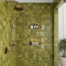 Olive Green 4x4 Glossy Square Ceramic Tile (60 pack, 6.46 sq ft/case)
