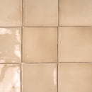 Beige 4x4 Glossy Square Ceramic Tile (50 pack, 5.38 sq ft/case) - Sample
