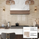 Beige 0.5x8 Glossy Ceramic Pencil Tile Trim (10 pack, 0.3 sq ft/case)